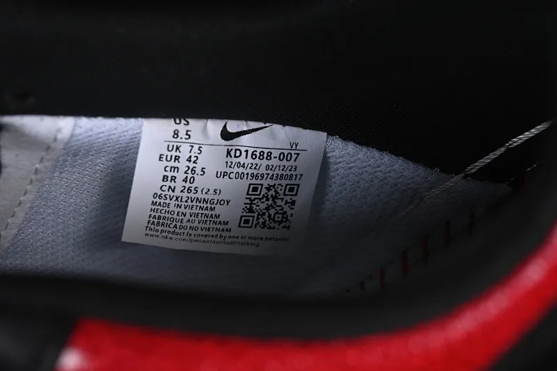 All categories Nk Air Force 1 Air Force series Nk Air Force 1 Low Air Force low-top Nike Air Force 1'07 Low limited edition red and black color matching Air Force 1 low-top casual sneakers KD1688-007